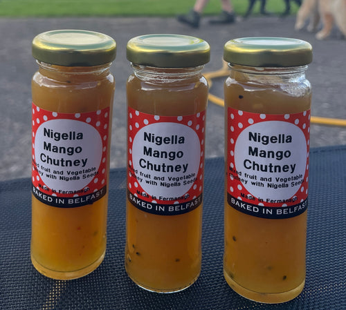 Nigella Mango Chutney, 3 delicious jars