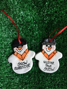 Ulster Says Snow, Snowman Christmas Decoration