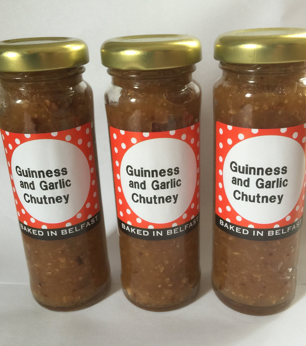 Guinness & Garlic Chutney 3 delicious Jars