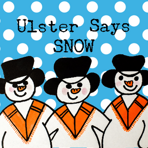 Set of 4 new design  Ulster Says Snow Orange Order Coasters