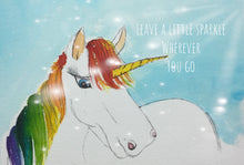 Load image into Gallery viewer, Unicorn Print. Leave a little sparkle