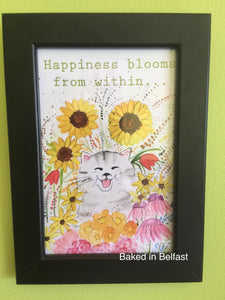Happiness Blooms from Within Print