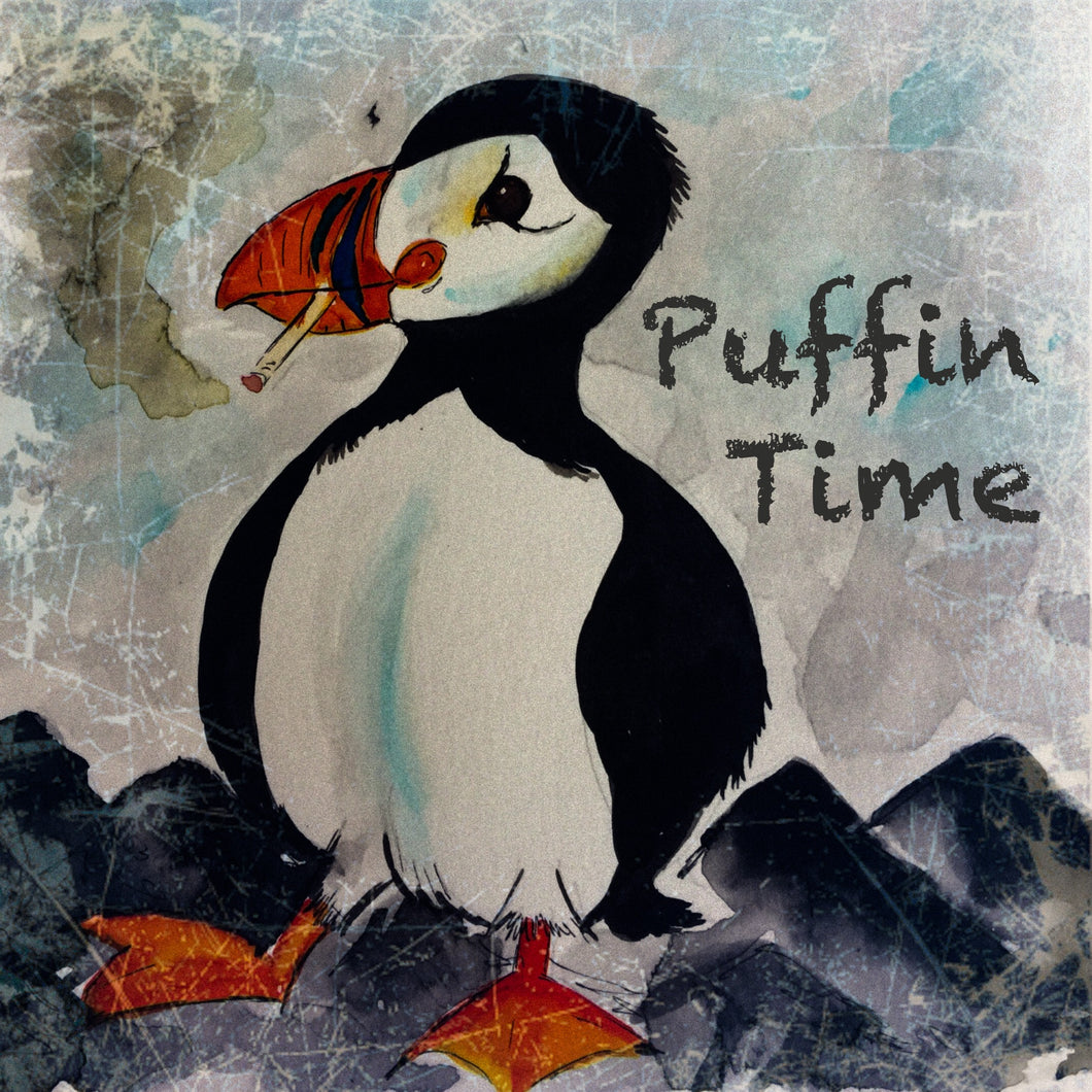 Puffin time, a fun greeting card