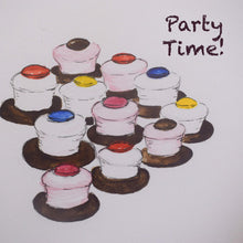 Load image into Gallery viewer, Party Time! Birthday Card with Top Hats