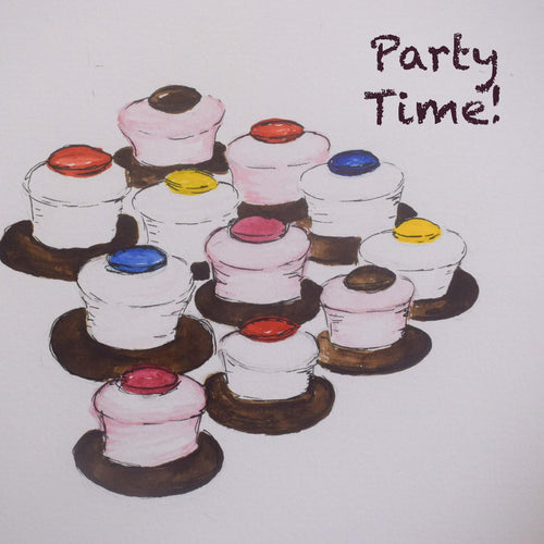 Party Time! Birthday Card with Top Hats